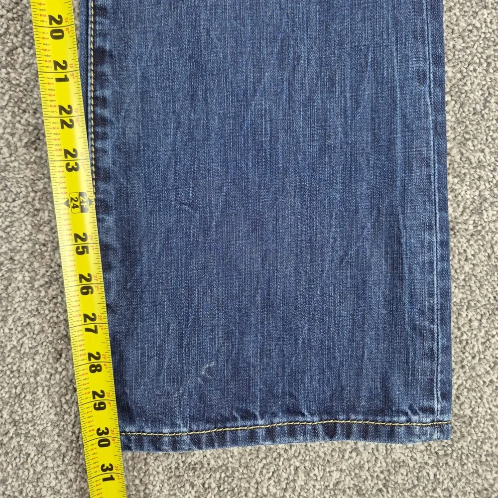 Stetson Jeans Mens 38x32 Blue 1014 Rocker Bootcut Western Denim‎